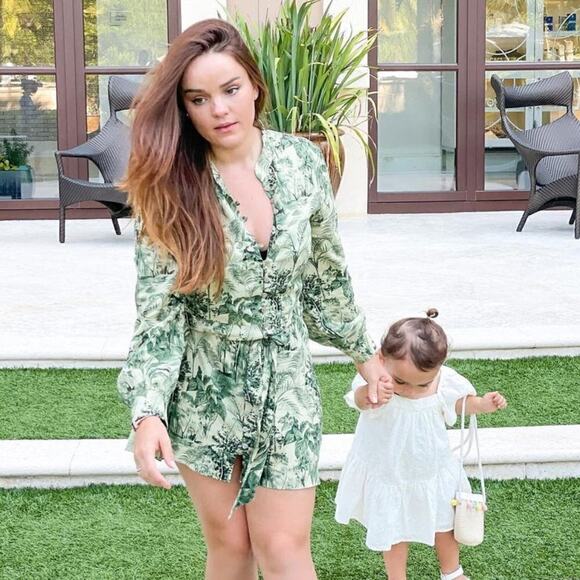 🌿 ZARA Green Printed Shirt Dress NWT | Belted Long Sleeve Collared M - Picture 10 of 16